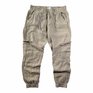 C&C California Linen Beige Lounge Pants